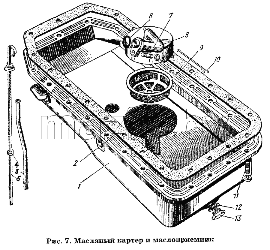 Масляный картер и маслоприемник