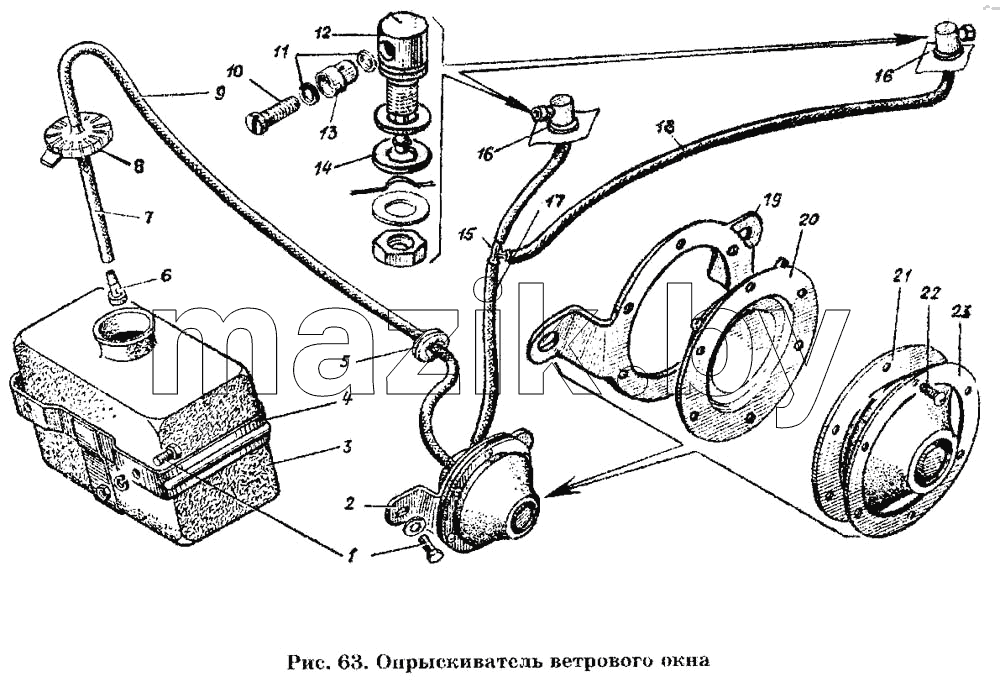 Опрыскиватель ветрового стекла
