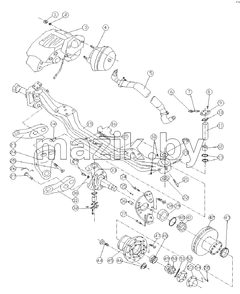 FRONT AXLE ASSY