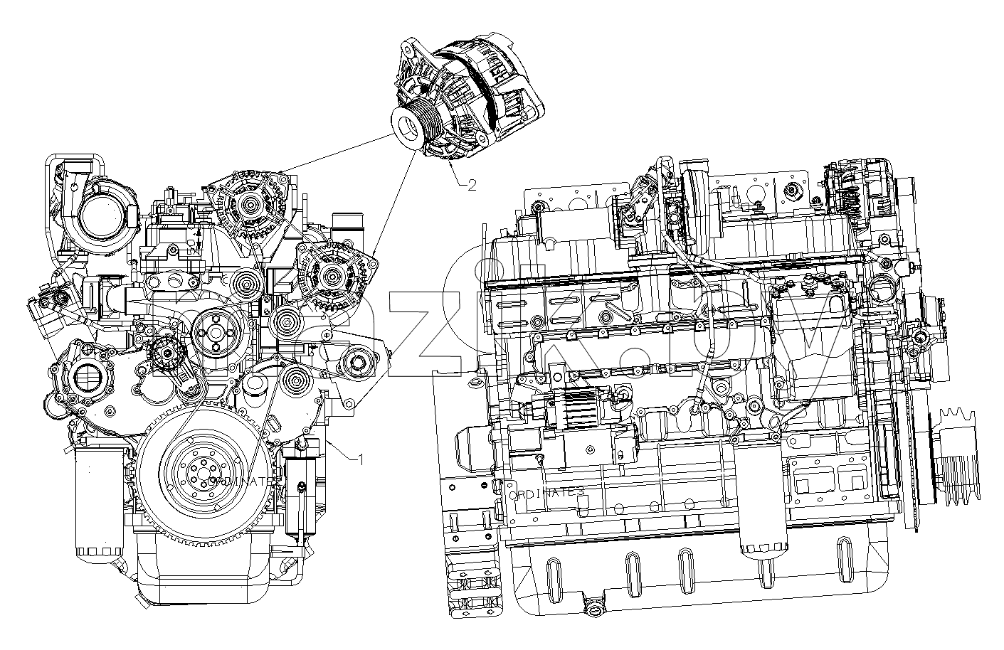 ENGINE& AROUND PARTS