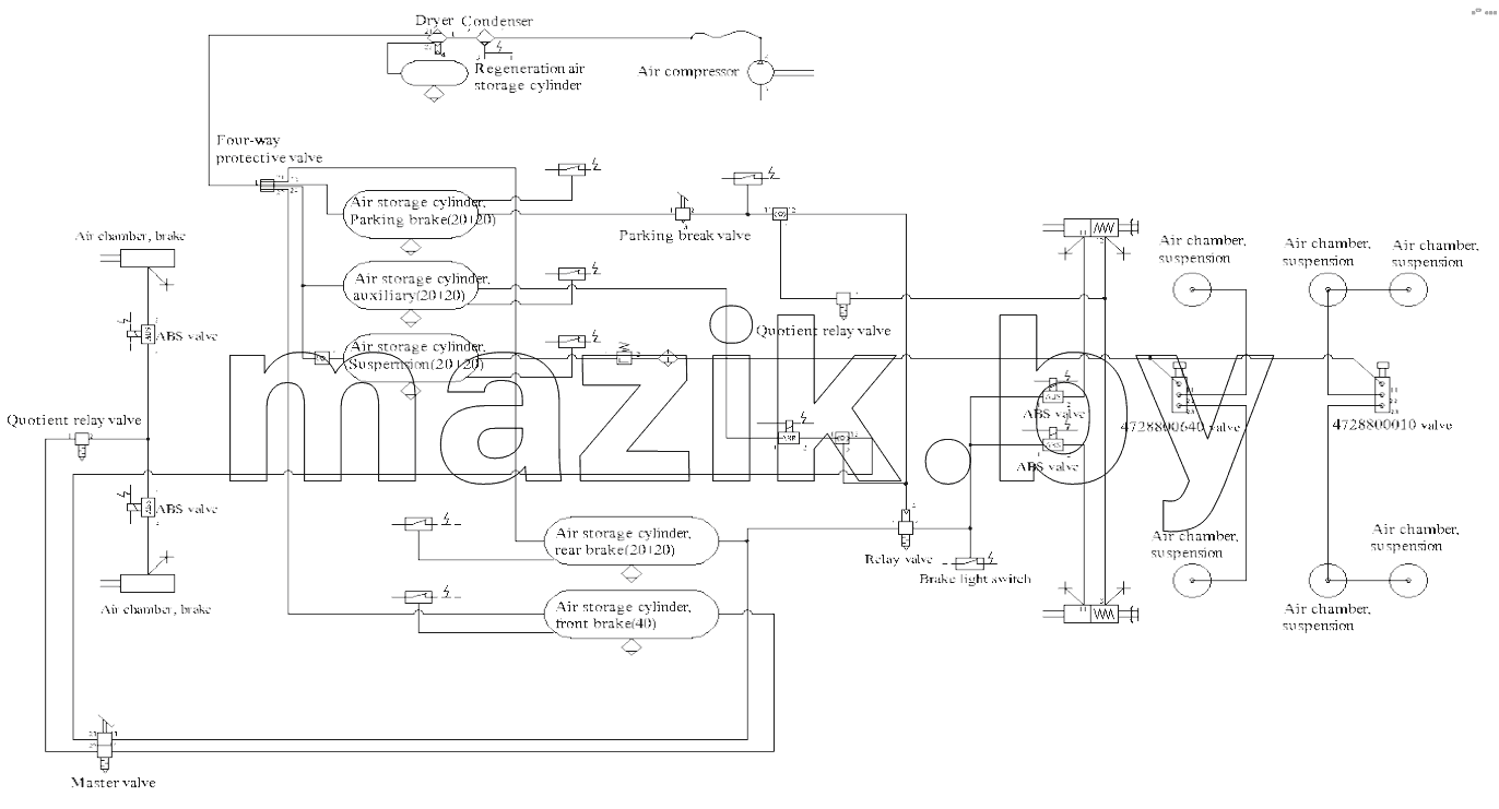 SCHEMATIC DIAGRAM, BRAKE