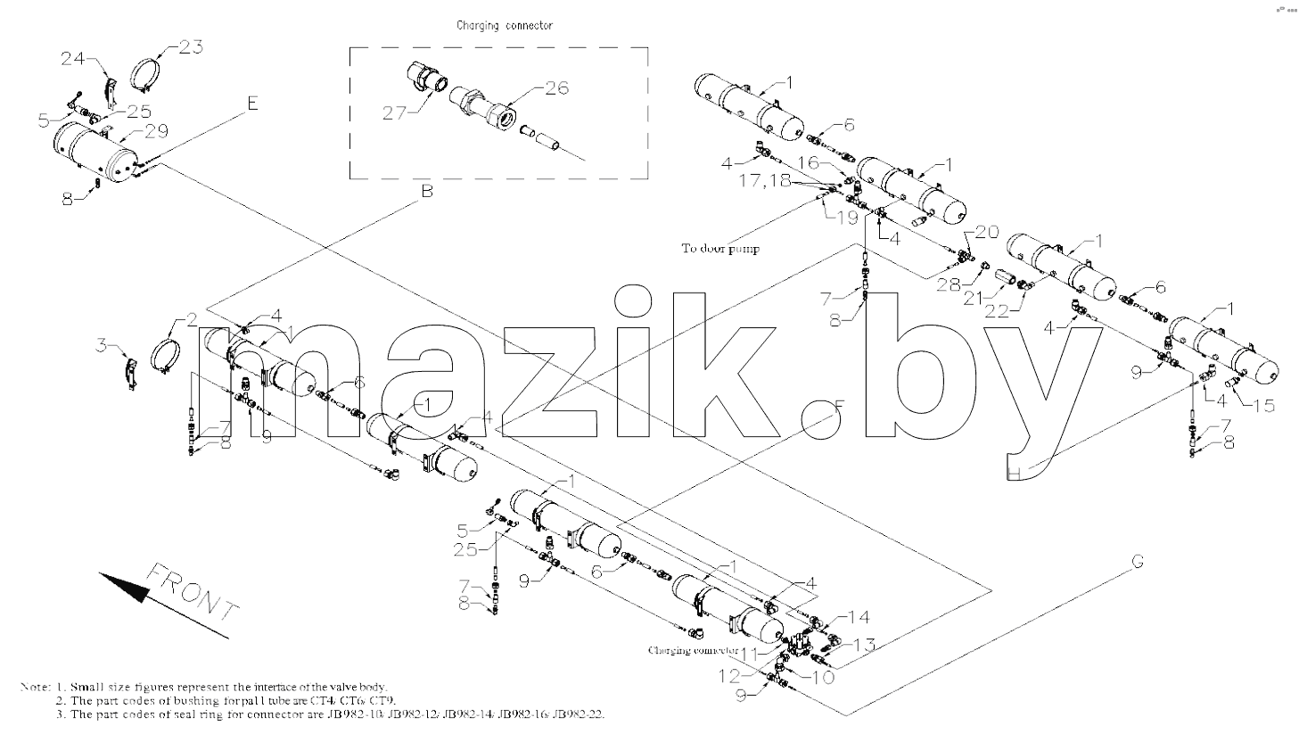 AIR CYLINDER AND 4-WAY PROTECTIVE VALVE