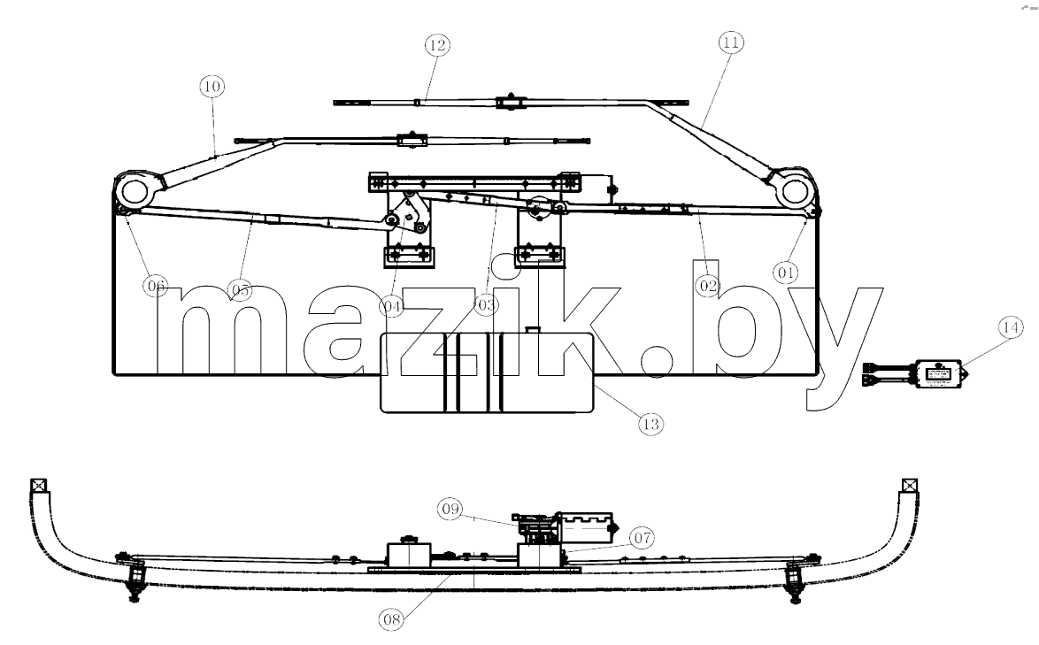 6115Y07-3741100 FRONT WIPER