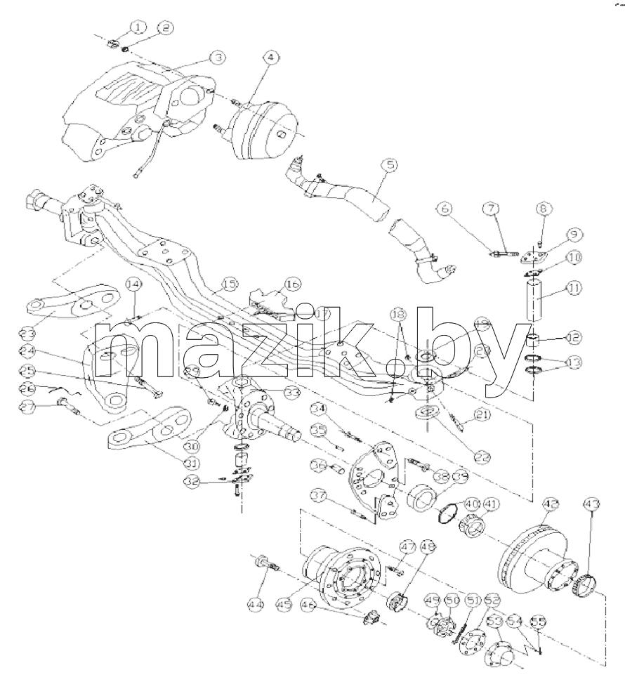 FRONT AXLE ASSY