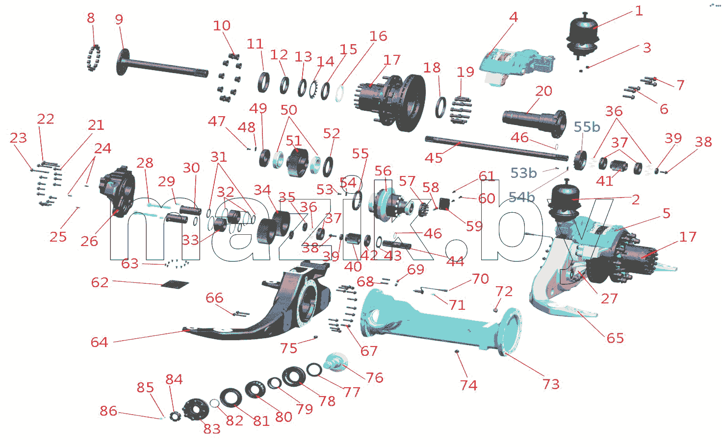 REAR AXLE ASSY