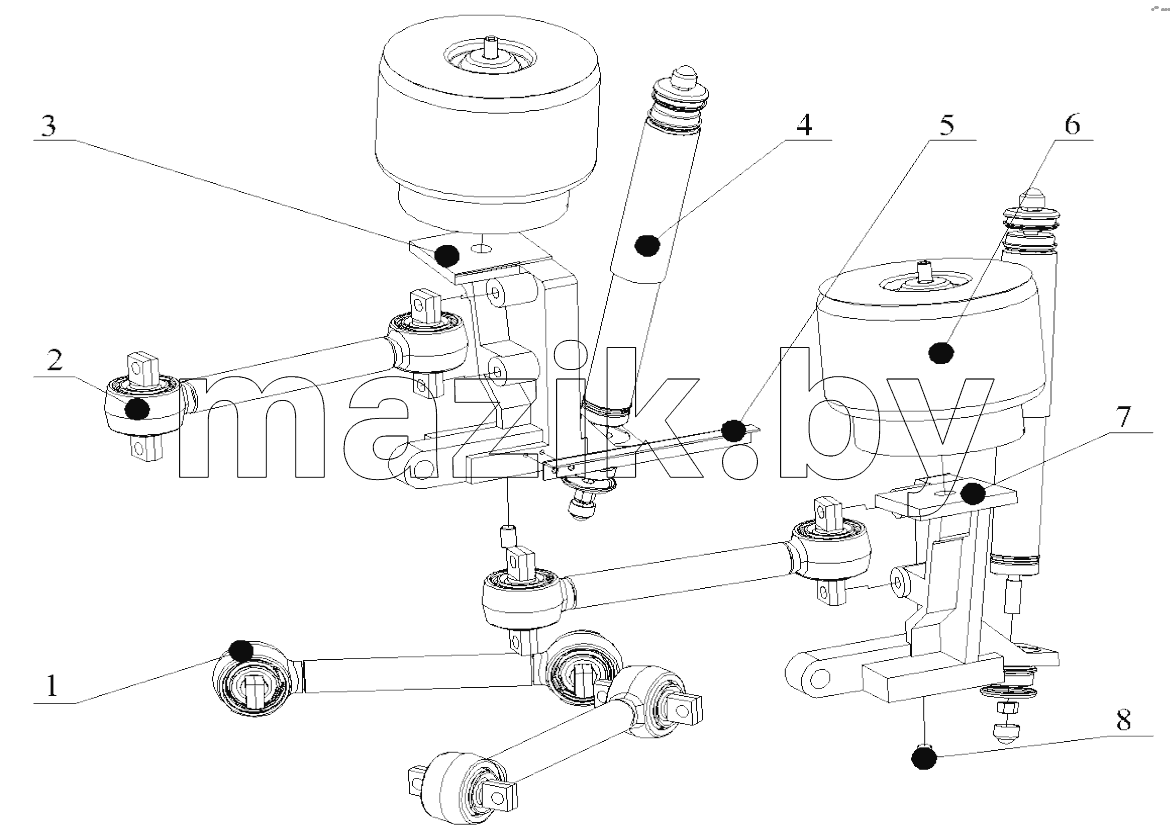 JR-075BFA2-001 FRONT AIR SUSPENSION ASSY