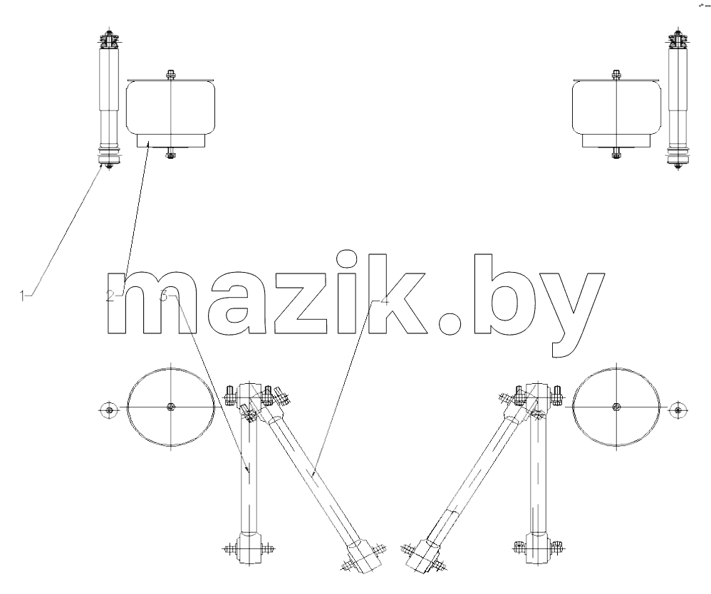JR-130BRG1-003 REAR AIR SUSPENSION ASSY