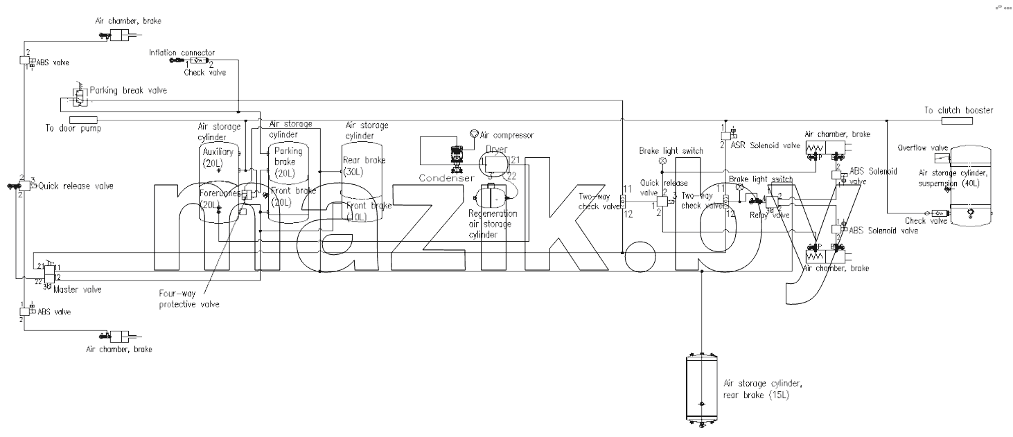 SCHEMATIC DIAGRAM, BRAKE