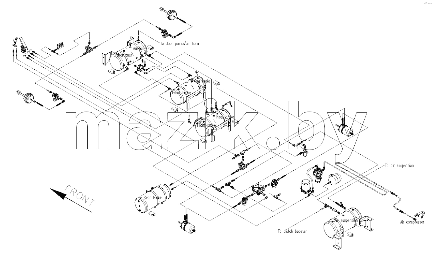 ARRANGEMENT DIAGRAM, BRAKE