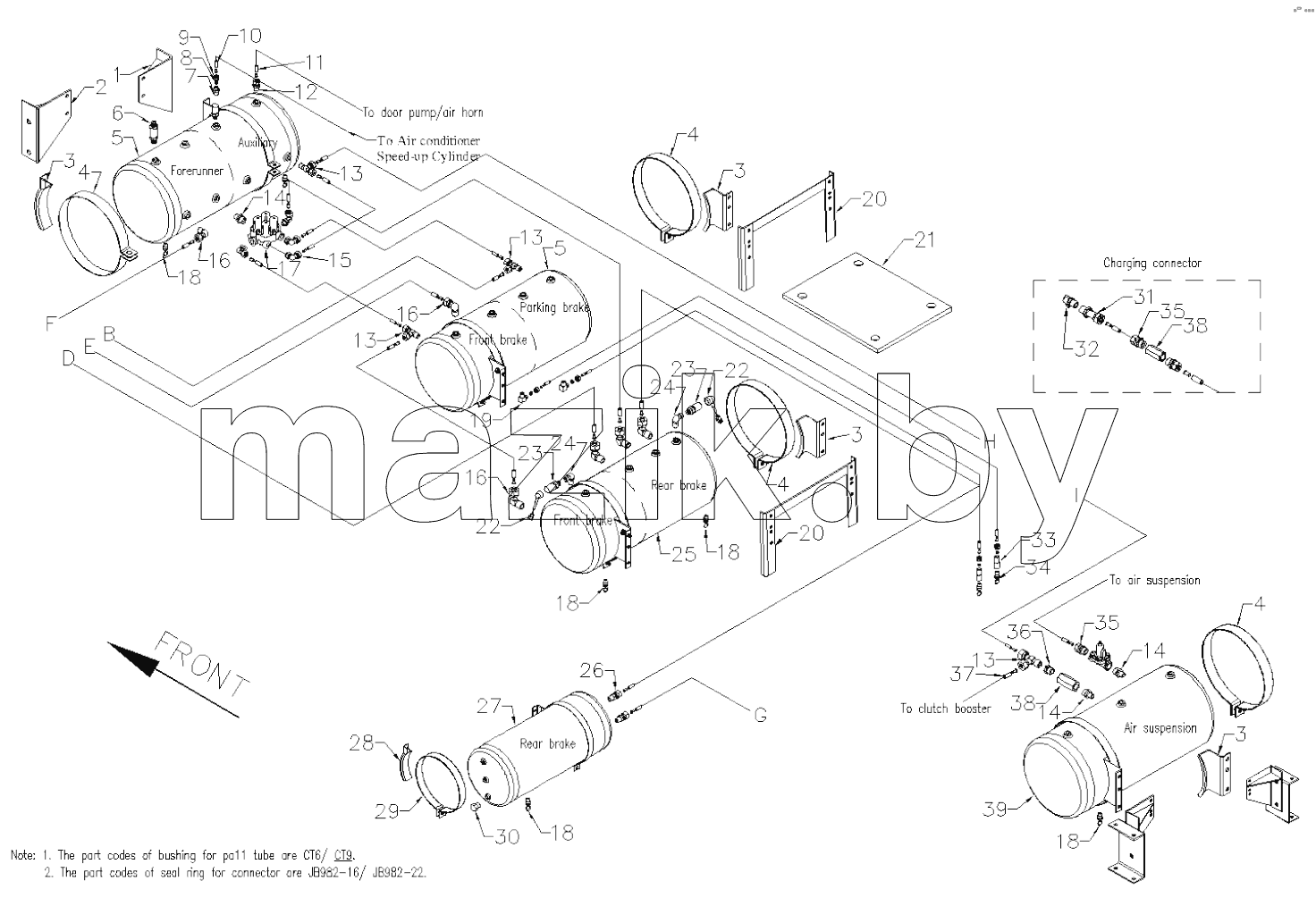AIR CYLINDER AND 4-WAY PROTECTIVE VALVE