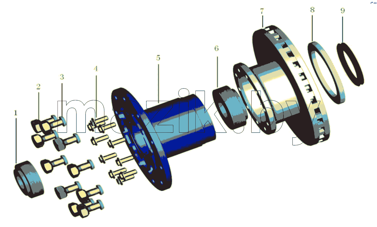 WHEEL HUB WITH BRAKE DISC ASSEMBLY