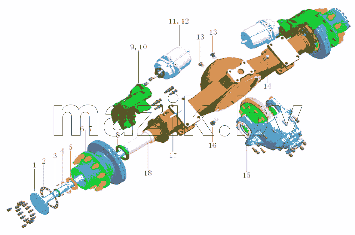 REAR AXLE ASSY