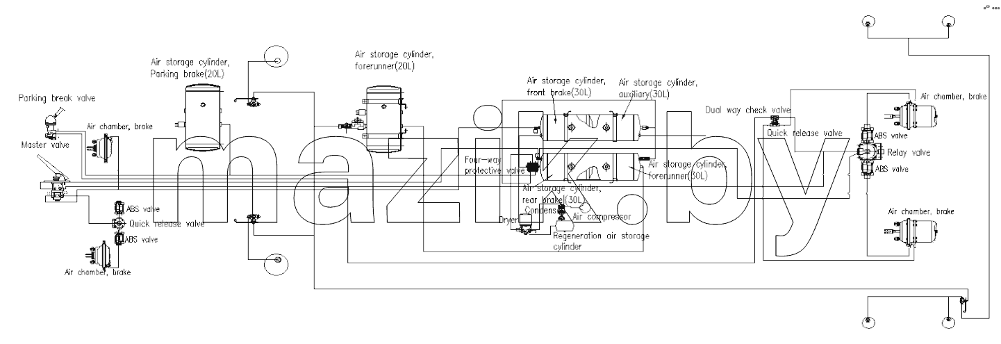 SCHEMATIC DIAGRAM, BRAKE