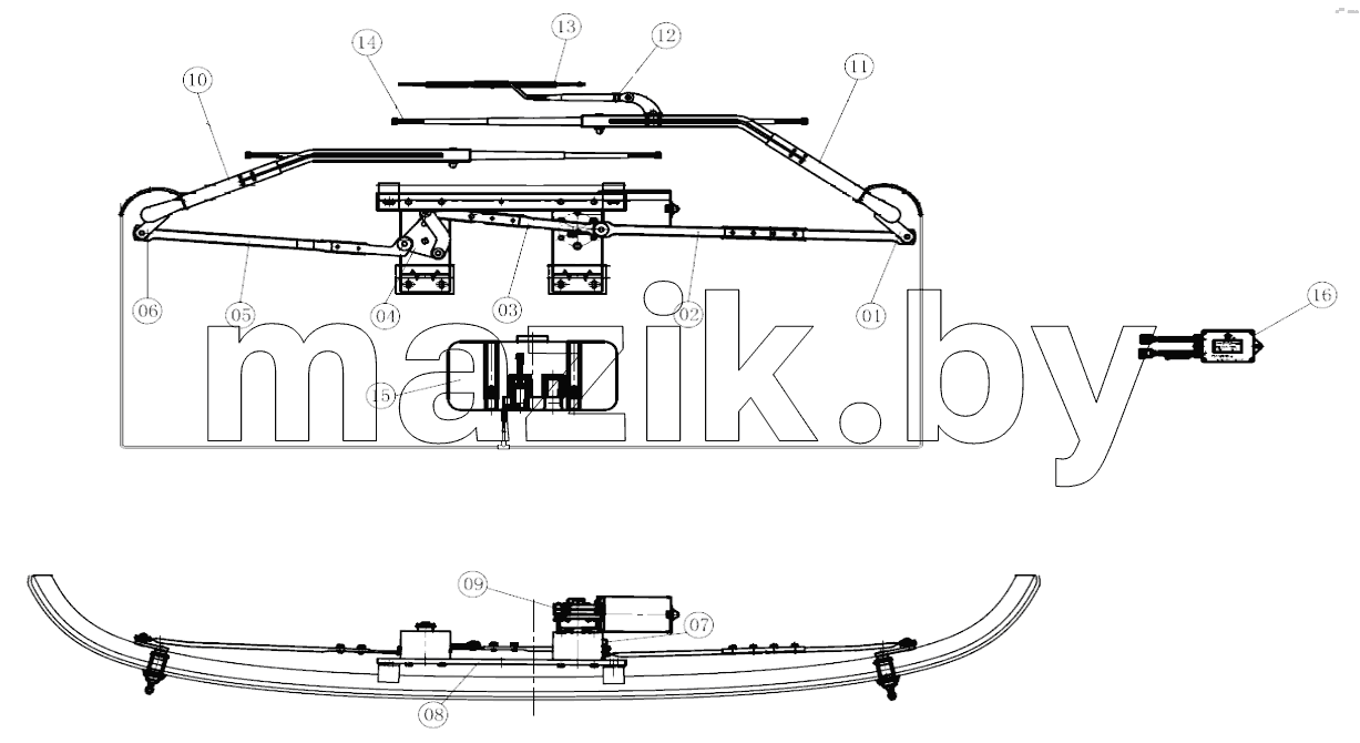 6139X01-3741100-RUS FRONT WIPER