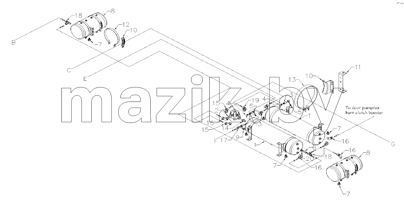 AIR CYLINDER AND 4-WAY PROTECTIVE VALVE