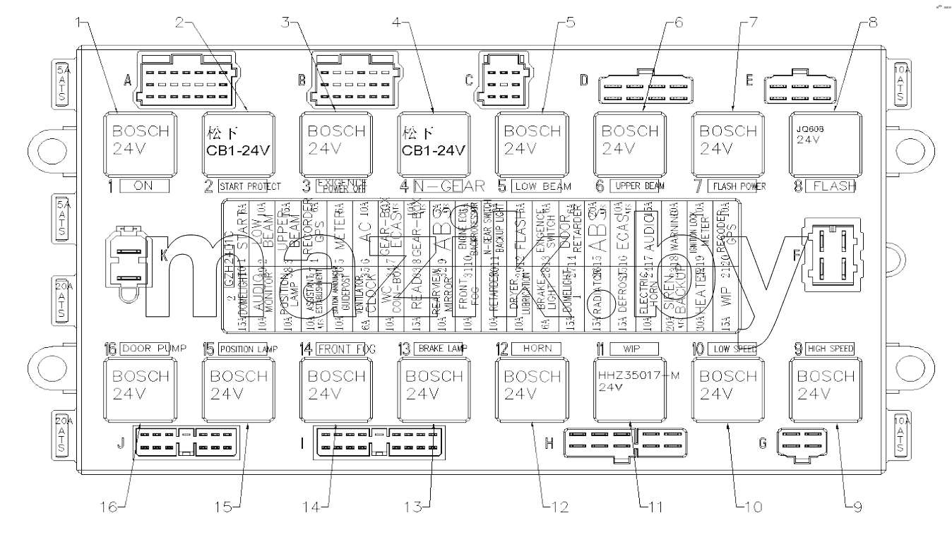 6125Y07-3700100-R0 ELECTRIC BOX
