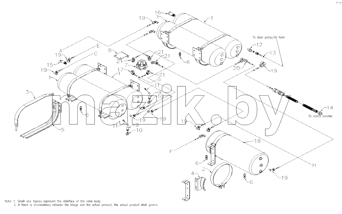 AIR CYLINDER AND 4-WAY PROTECTIVE VALVE