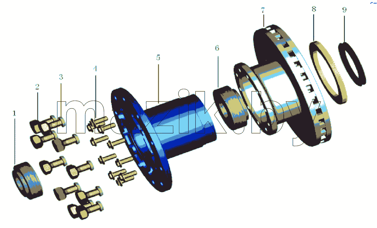 WHEEL HUB WITH BRAKE DISC ASSEMBLY