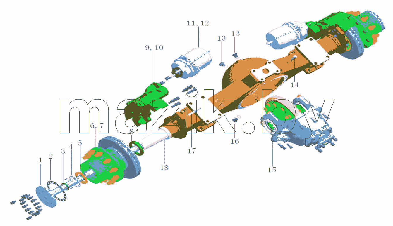 REAR AXLE ASSY