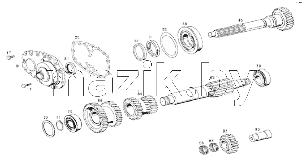 CONNECTION PLATE INPUT LAYSHFT-REVE ASSY