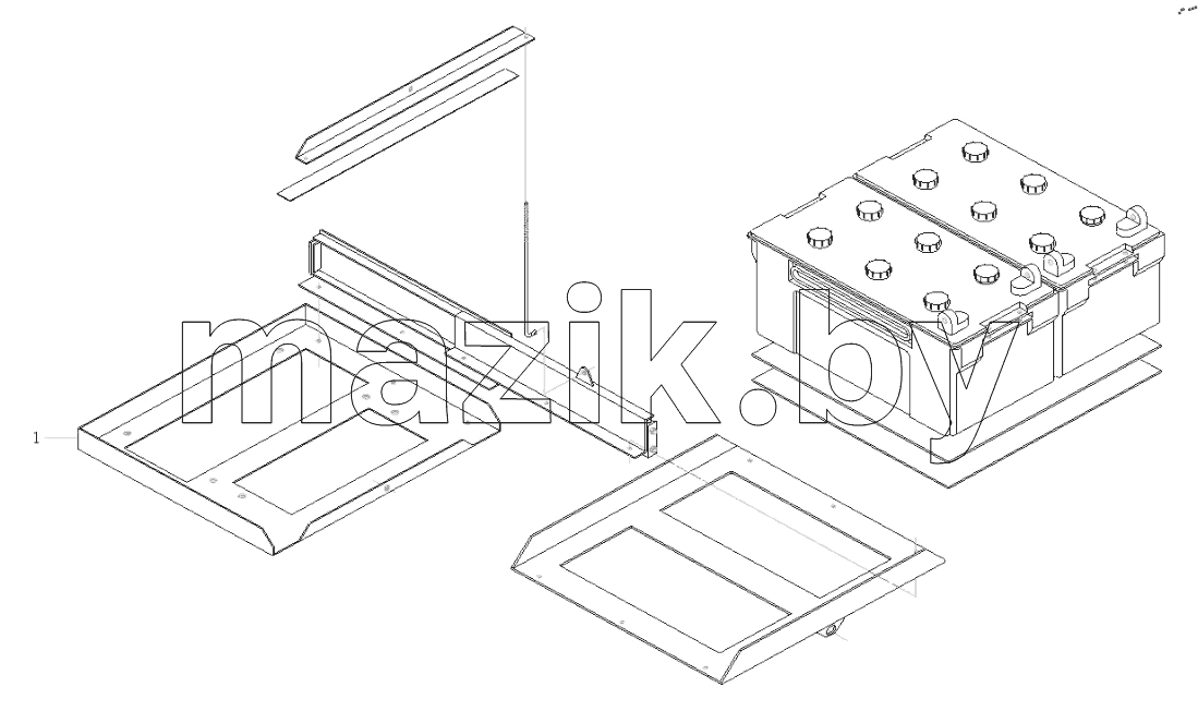  BATTERY MOUNTING ASSY