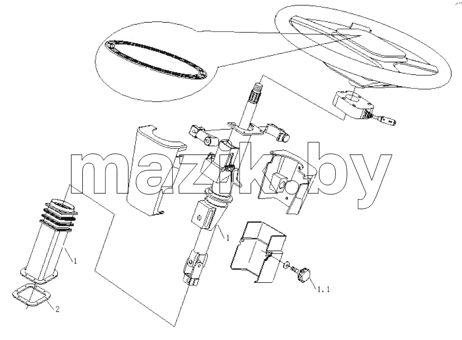  STEERING COLUMN SUBASSEMBLY
