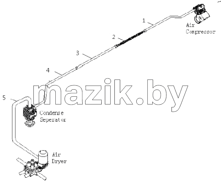  AIR COMPRESSOR OUTLET PIPE