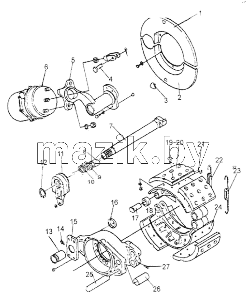  REAR BRAKE ASSY., RH