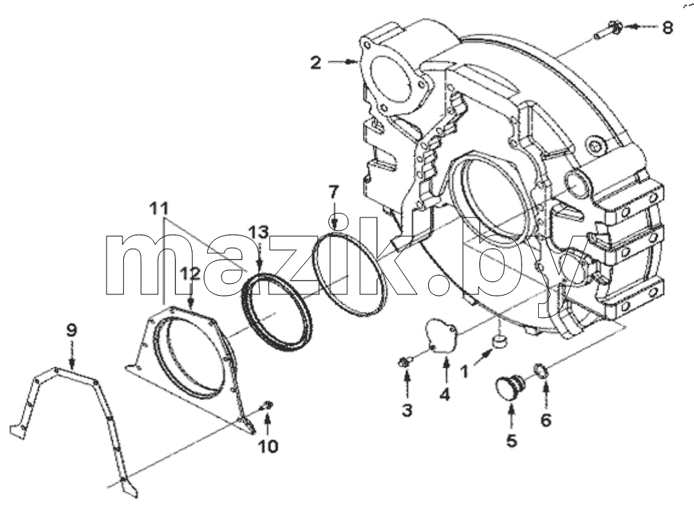  HOUSING, FLYWHEEL
