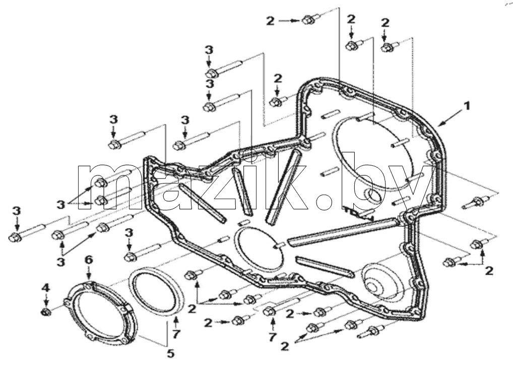  COVER, FRONT GEAR