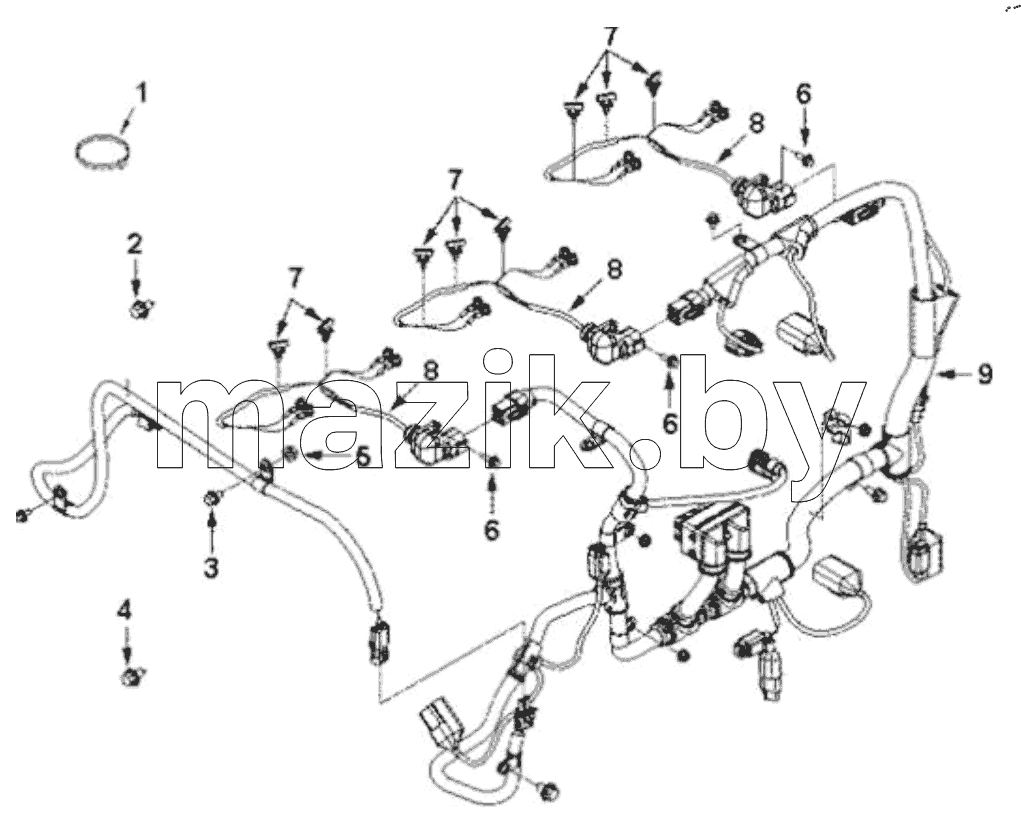  HARNESS, ETR CNT MDL WRG