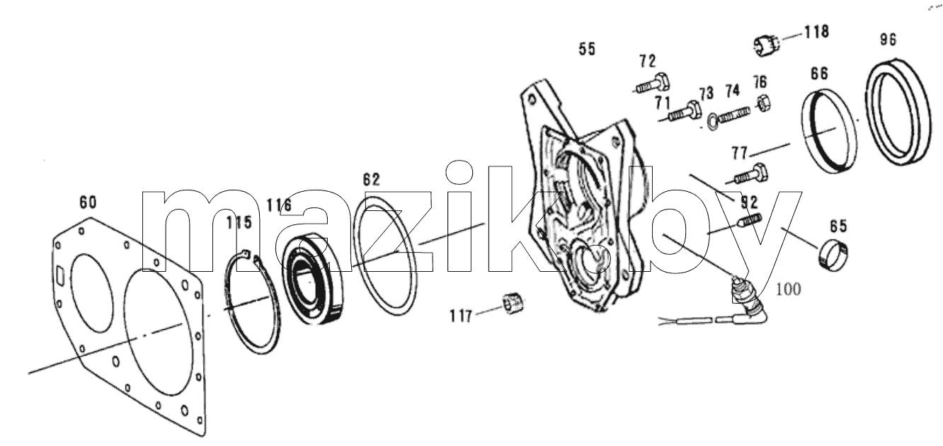  REAR COVER ASSY