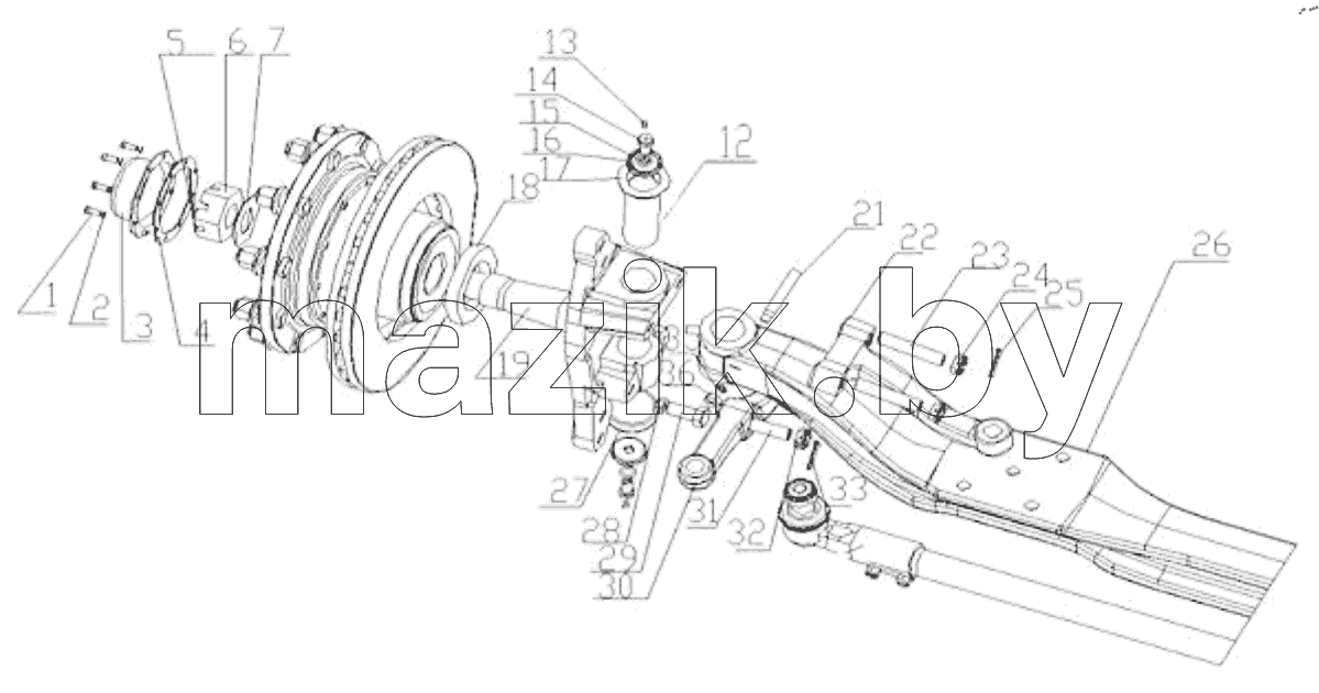  FRONT AXLE UNIT
