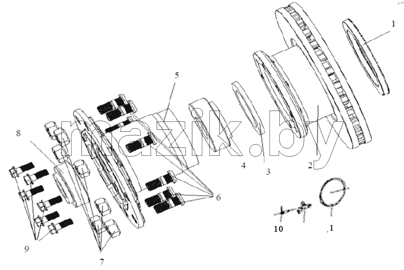  HUB AND BRAKE DRUM ASSEMBLY