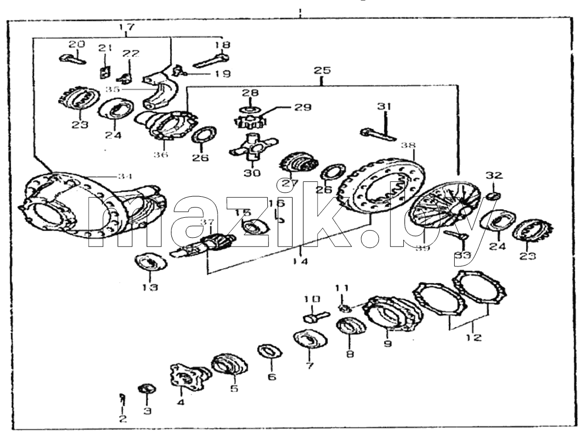  FINAL DRIVE AND DIFFERENTIAL ASSY