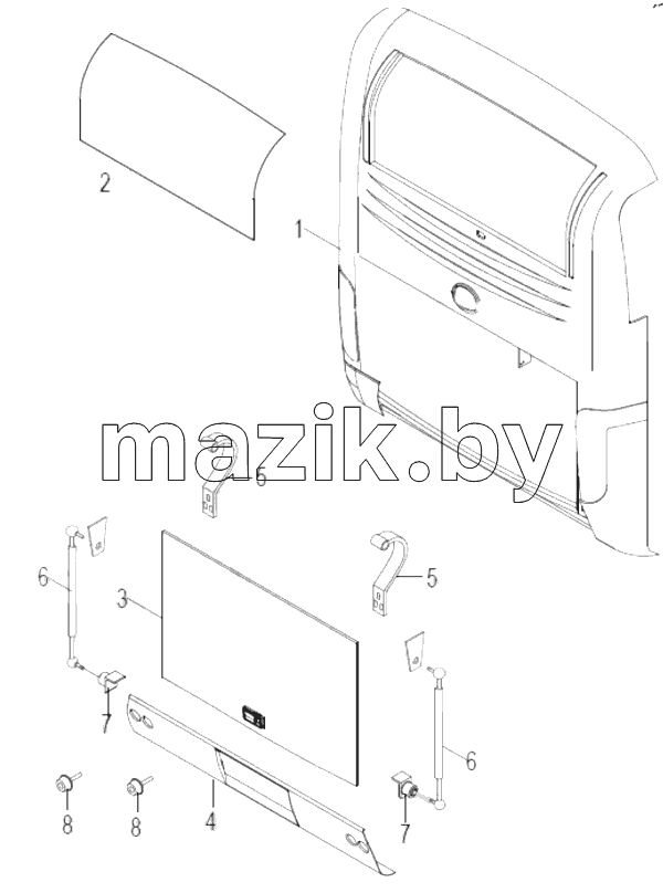  REAR BODY PANEL