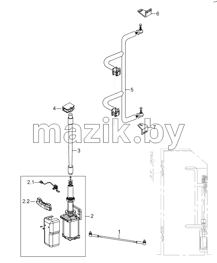  MID-DOOR PUMP MECHANISM