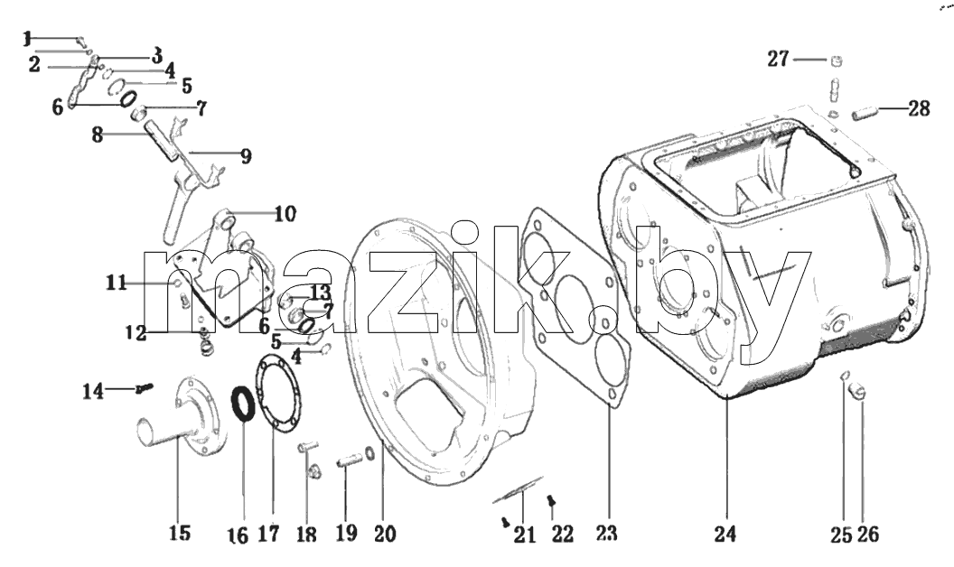  CLUTCH AND TRANSMISSION HOUSING ASSY