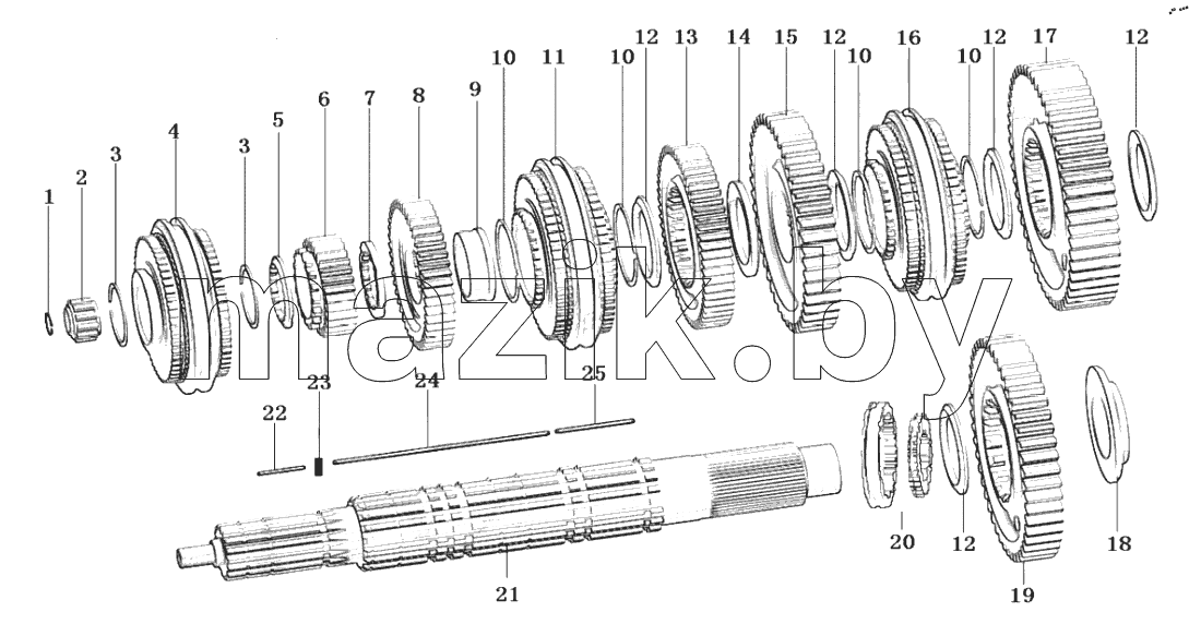  OUTPUT SHAFT ASSEMBLY
