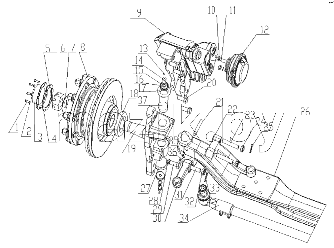  FRONT AXLE ASSEMBLY