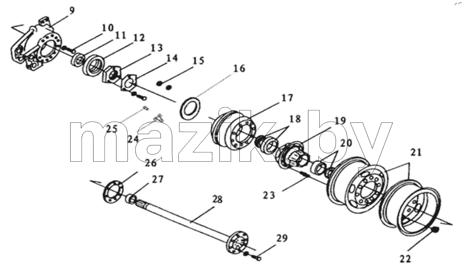  BRAKE HUB AND DRUM ASSEMBLY