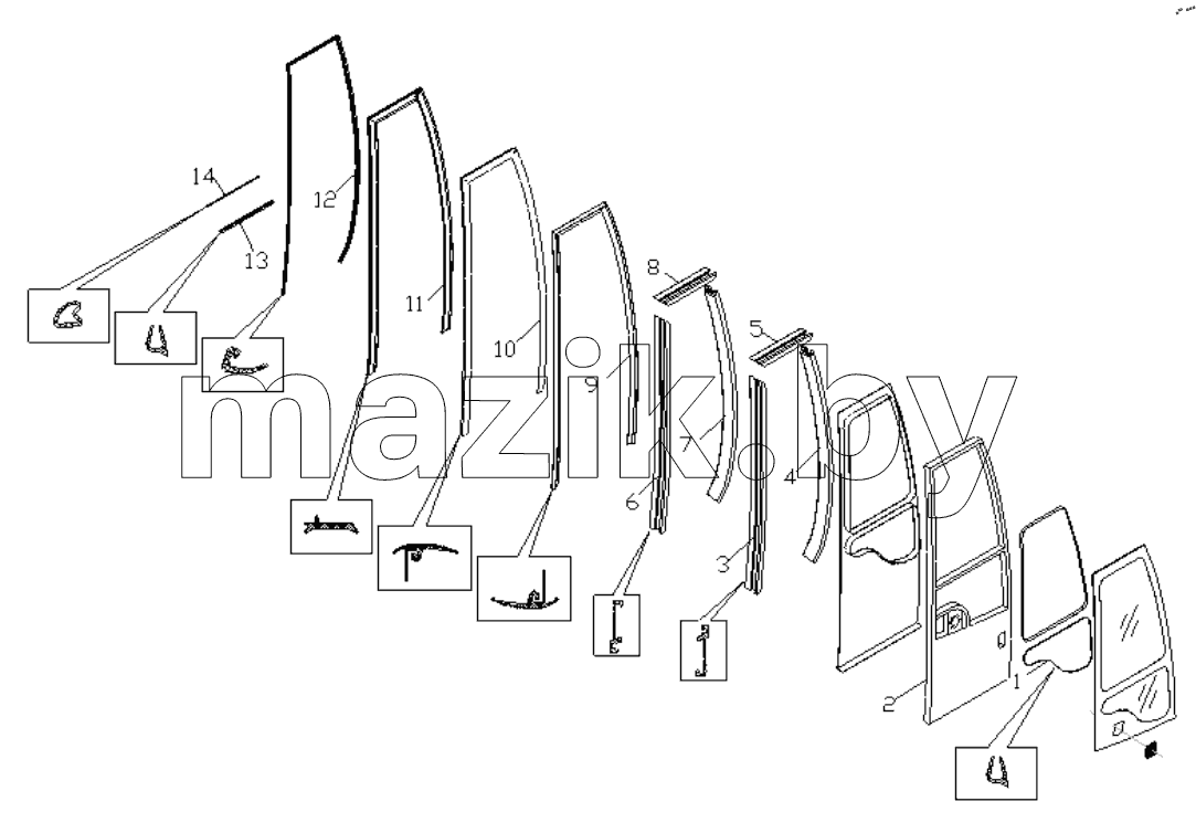  FRONT DOOR PANEL, PUMP AND ACCESSORIES