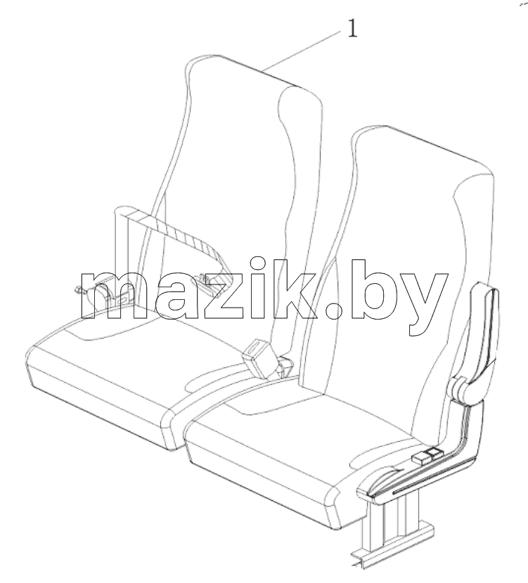  PASSENGER SEAT, RIGHT
