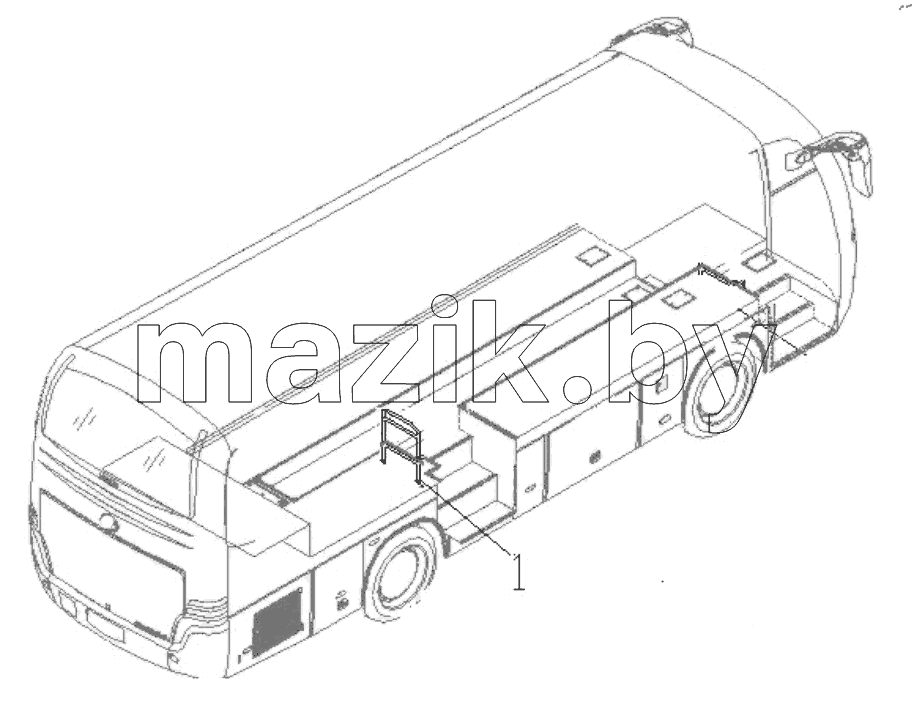  REAR PROTECTION RAIL LAYOUT OF MID-DOOR