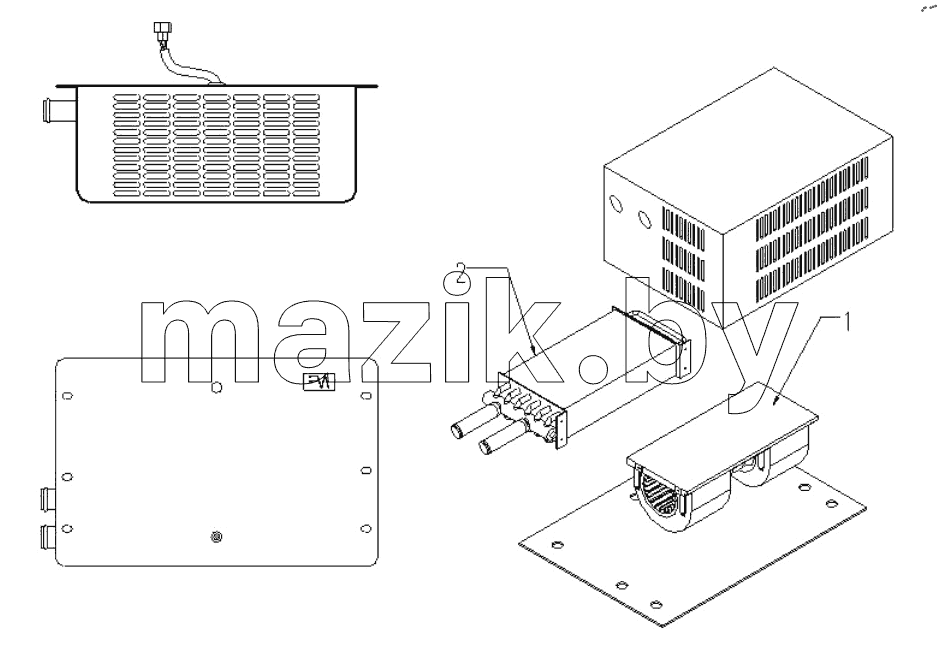  HEATER RADIATOR