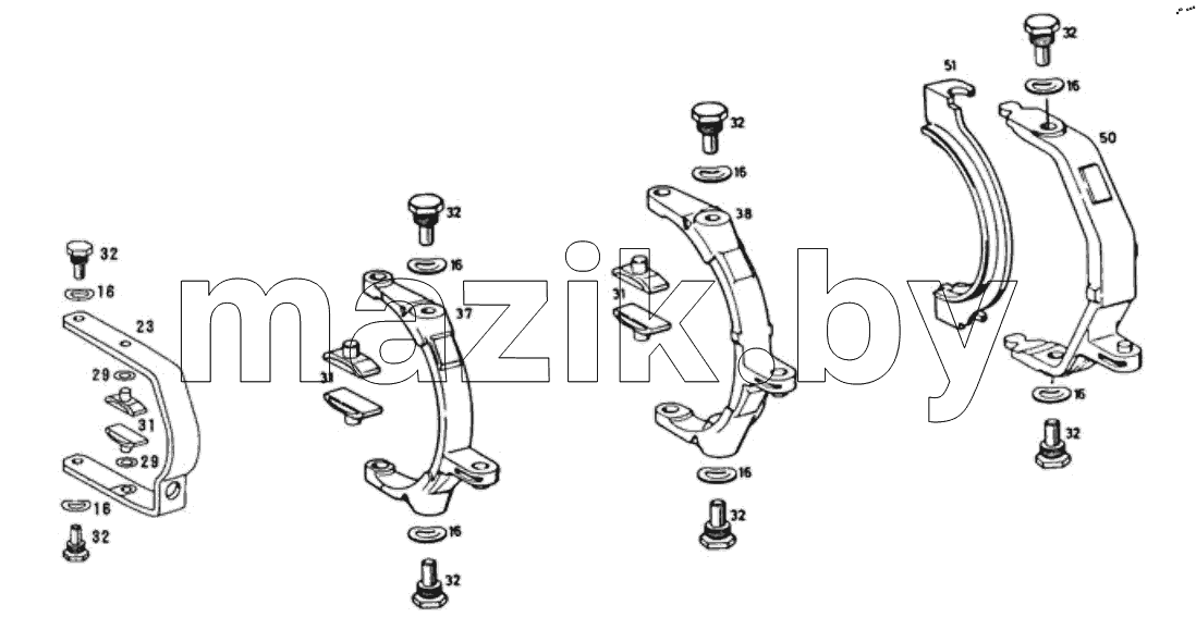  GEAR SHIFT FORK MECHANISM ASSY