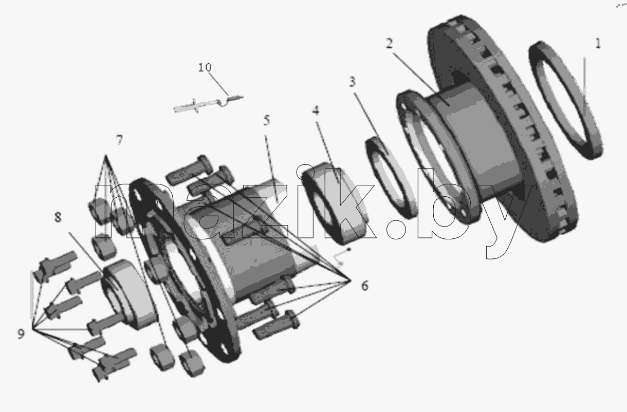  HUB AND BRAKE DRUM ASSEMBLY