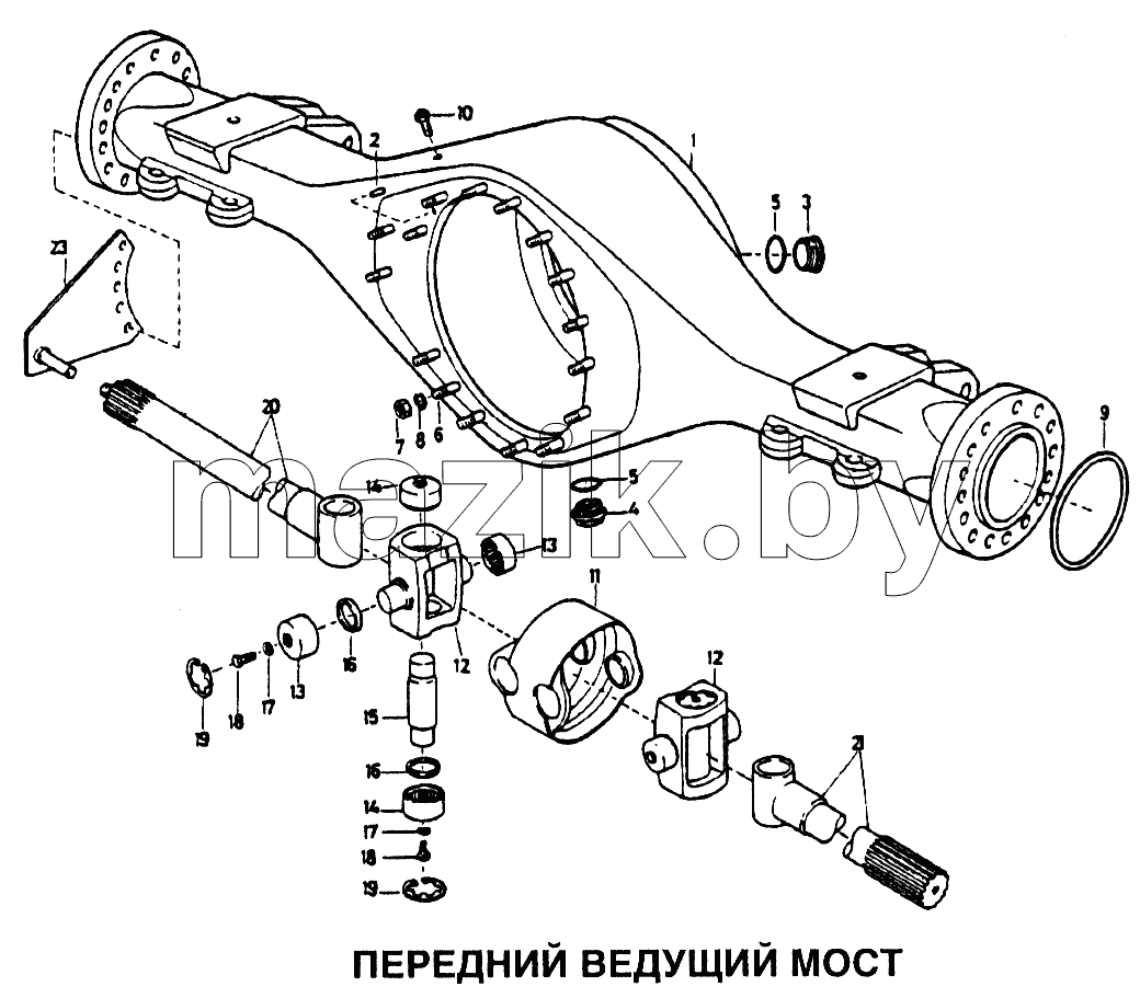 Передний ведущий мост