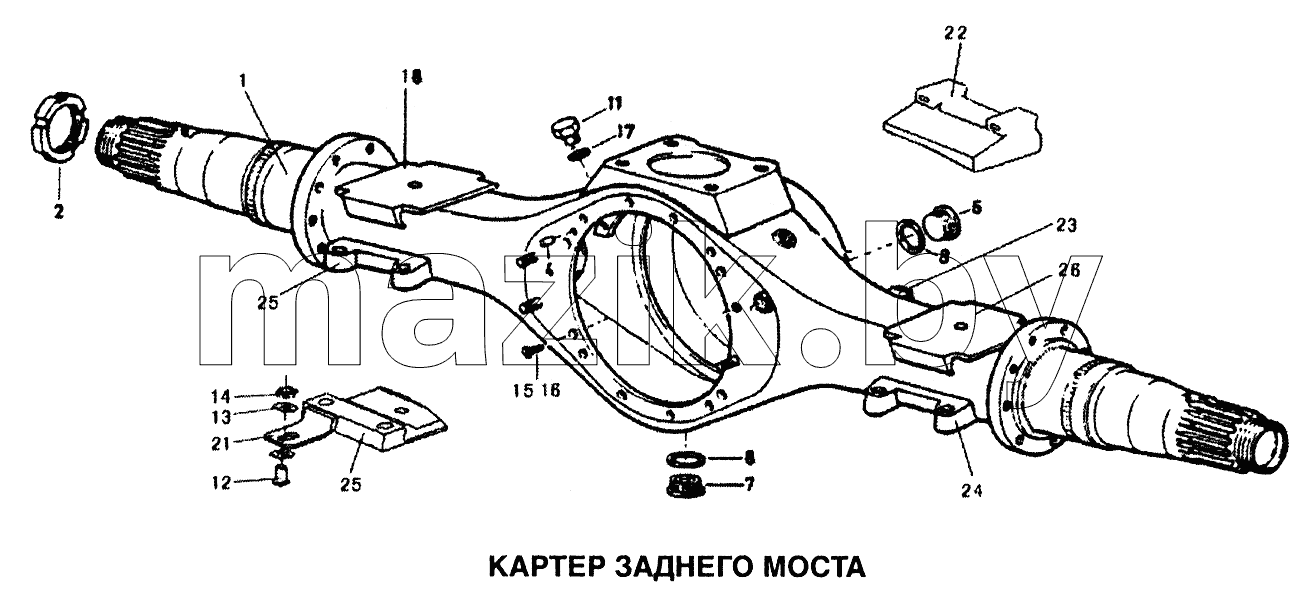 Картер заднего моста