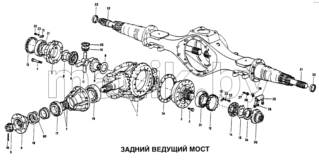 Задний ведущий мост